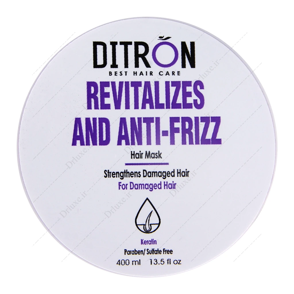 ماسک مو حاوی کراتین و روغن آرگان دیترون 400 میلی‌لیتر